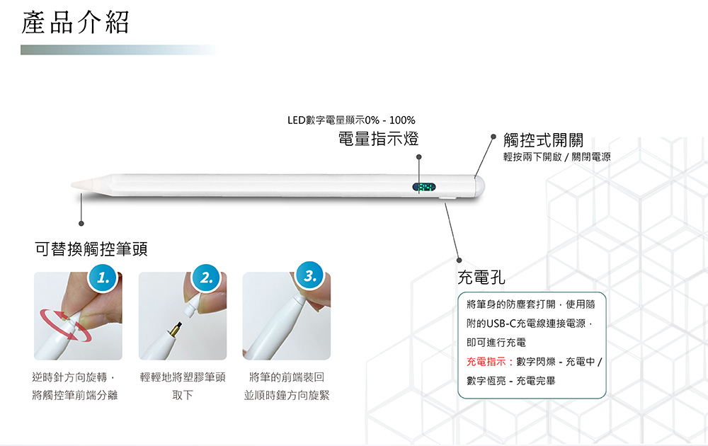 Green Pen 主動式觸控筆 產品介紹